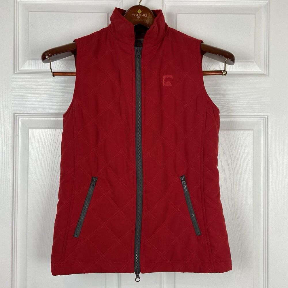 Riding Sport Annie Full Zip Vest Red Equestrian Womens Small